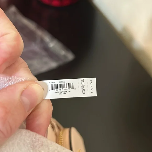 Coach NWT Mini Court Backpack Bag Charm With Rosette Print - Picture 12 of 12